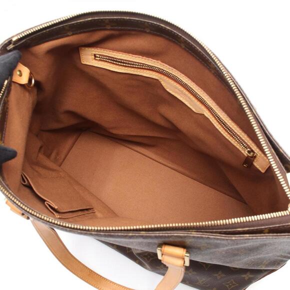 LOUIS VUITTON Authentic Brown Monogram Leather Tote Bag - Picture 4 of 11